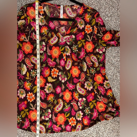 Floral Paisley Blouse - Multicolor - Picture 5 of 7